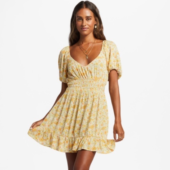 🔆BILLABONG🔆 SOMETHING PRETTY FLORAL PRETTY MINI CUTE SUMMER - Picture 3 of 13